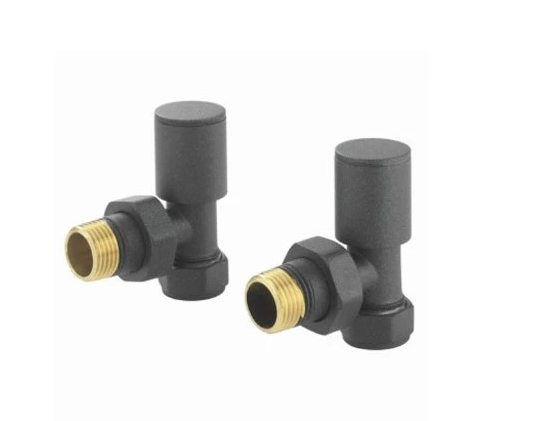 Radiator Valves Man. Round | Angled | Anthracite